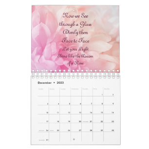 Blush of Pink Floral 2023  Calendar