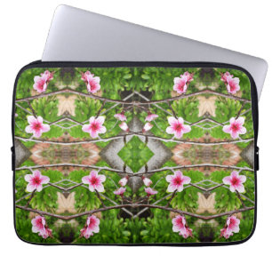 Blush of Spring: Abstract Pink Blossom Tree Laptop Sleeve