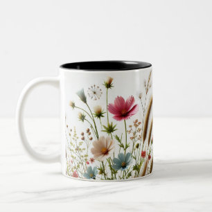 Blush of Spring Floral Design Coffee Mug