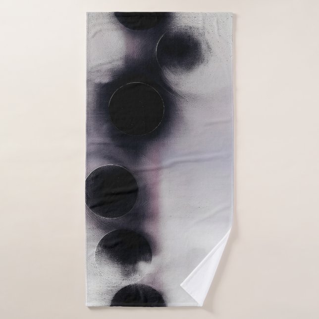 Blush Orbit Abstract Bath Towel (Bath Towel)