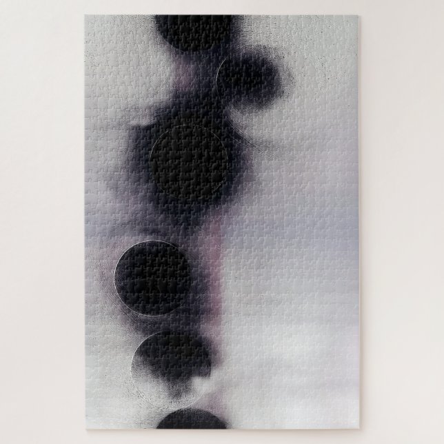 Blush Orbit Abstract Jigsaw Puzzle (Vertical)