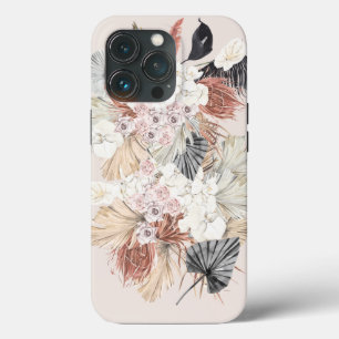 Blush Pampas Grass Floral Tropical Jungle iPhone 13 Pro Case