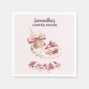 Blush Patisserie Cafe Custom Brand Napkin