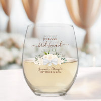 Blush Peach Roses Bridesmaid Maid of Honour Gift