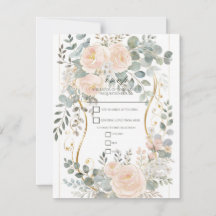 Blush Peony & Eucalyptus Botanical Floral Wedding 