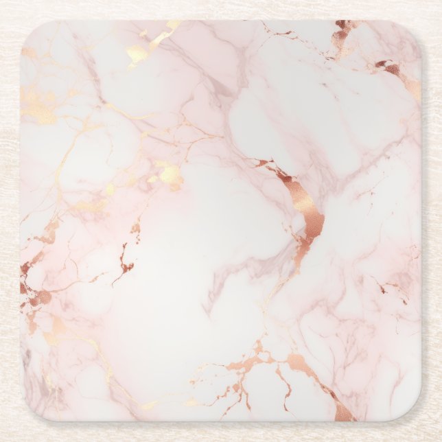 Blush Petal Drink Coaster (Front)