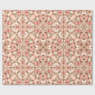 Blush Petal Lattice Wrapping Paper