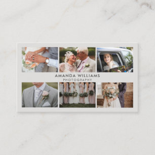 Blush Photo Collage Photographer/photography Business Card