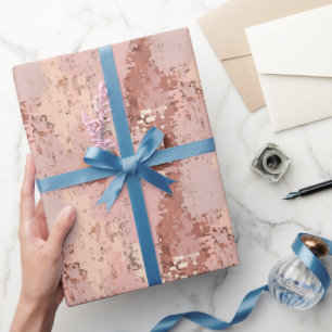 Blush Pink Abstract Wrapping Paper