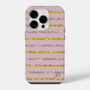 Blush Pink and Gold Personalised Phone Case