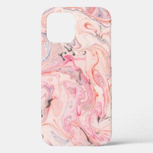Blush Pink and Purple Marbling Case-Mate iPhone Ca 12 Case