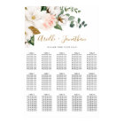 Blush Pink and White Floral Wedding Seating Chart