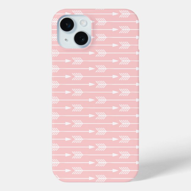 Blush Pink Arrows Pattern Case-Mate iPhone Case (Back)