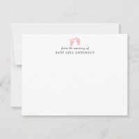 Blush Pink Baby Footprints New Mum Dad Nursery