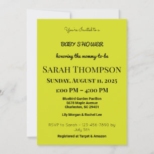 Blush Pink Baby Shower Invitation for a Boy