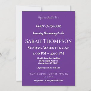 Blush Pink Baby Shower Invitation for a Boy