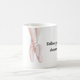 Blush Pink Ballerina Ballet Coffee Mug