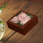 Blush Pink Bearded Iris Floral Gift Box<br><div class="desc">Store trinkets,  jewellery and other small keepsakes in this wooden gift box with ceramic tile that features the photo image of a blush pink,  bearded Iris bloom with purple accents. A lovely,  floral design! Select your gift box size and colour.</div>