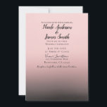 Blush Pink & Black Ombre Modern Chic Wedding Invitation<br><div class="desc">Customise for any event</div>