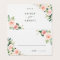 Blush Pink Bloom Wedding Place Card