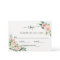 Blush Pink Bloom Wedding RSVP Card