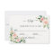 Blush Pink Bloom Wedding RSVP Card