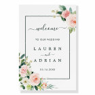 Blush Pink Bloom Wedding Welcome