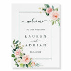 Blush Pink Bloom Wedding Welcome