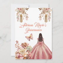 Blush Pink Boho Quinceanera