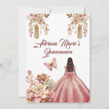 Blush Pink Boho Quinceanera