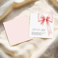 Blush Pink Bow Baby Shower Books Request