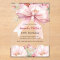 Blush pink bow florals clear birthday