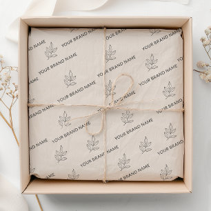 Blush Pink Branded Small Business Minimalist  Tissue Paper