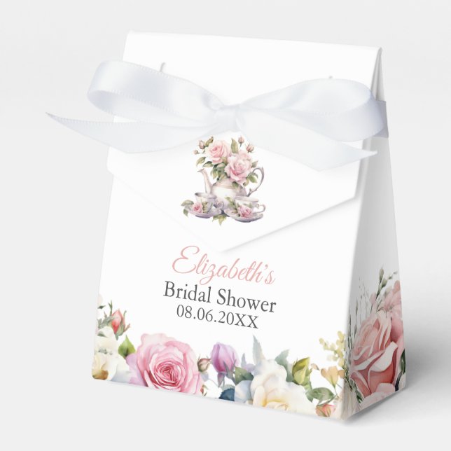 Blush Pink Bridal Shower Favour Gift Box (Front Side)