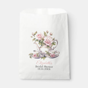 Blush Pink Bridal Shower Tea Party Favour Bag