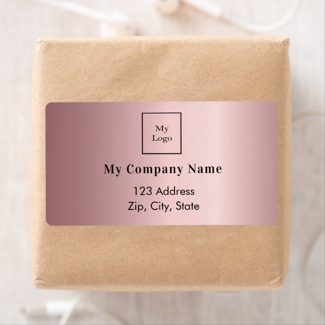 Blush pink business logo return address (Insitu)