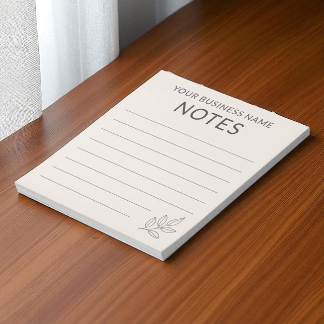 Blush Pink Business Minimalist Simple Botanical Notepad (Creator Uploaded)