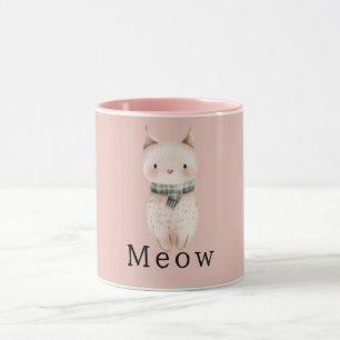 Blush Pink Cats Mug