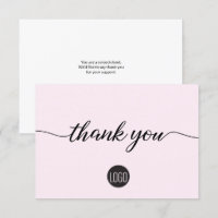 Blush pink chic Business Customer Appreciation