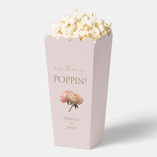 Blush Pink | Chic Rose Popcorn  Favour Box (Popped)