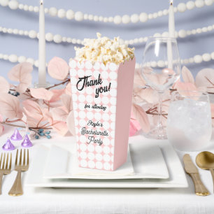 Blush Pink Circle Pattern Bachelorette Party Favour Box