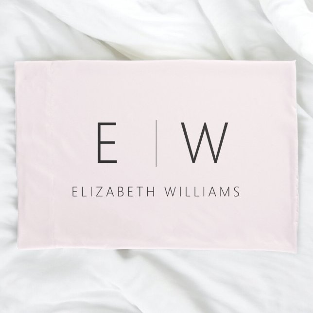 Blush Pink Classic Elegant Modern Minimalist Pillowcase (Creator Uploaded)