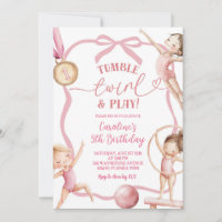 Blush Pink Coquette Gymnastic Medallist Birthday