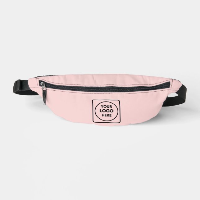 Blush Pink | Custom Business Logo Professional  Bum Bags (Front)