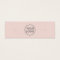 Blush pink custom logo stud earring display card