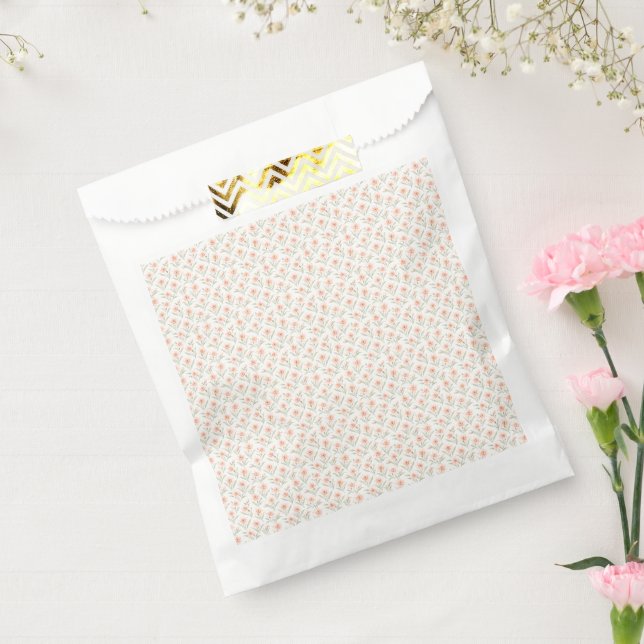 Blush Pink Daffodil Favour Bags, March Birth Flowe Bag (Sealed)