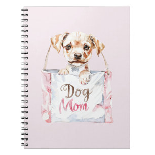 Blush Pink Dog Mum Bag Notebook