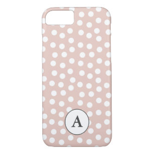 Blush pink dotted iPhone 8/7 case