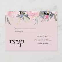 Blush Pink Dusty Blue Floral Wedding Budget