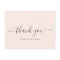 Blush Pink Elegant Script Business Thank You